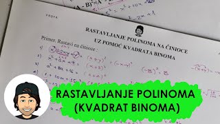 RASTAVLJANJE POLINOMA KVADRATOM BINOMA [upl. by Ybrek]