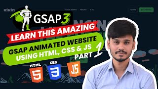 🚀 GSAP Animation Website  GSAP Tutorial  GSAP  Part 1 [upl. by Anilahs]