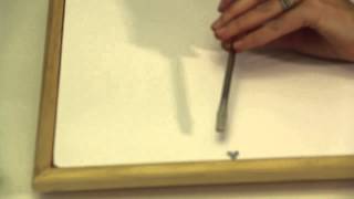 How to Use Glazing Points amp Picture Frames  Picture Frame Crafts [upl. by Retla742]