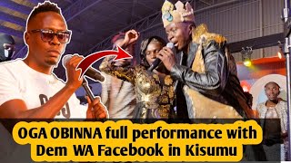 OGA OBINNA PERFORMING WITH DEM WA FACEBOOK LIVE IN KISUMU HOMECOMING EVENT [upl. by Nivart]