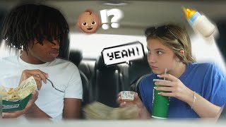 I WANT A BABY PRANK ON MY GIRLFRIEND SHE WANTS TO START A FAMILY 😮❤️ WINGSTOP MUKBANG [upl. by Chick]