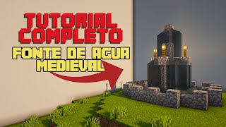 MINECRAFT  TUTORIAL FONTE DE AGUA MEDIEVAL [upl. by Haziza352]