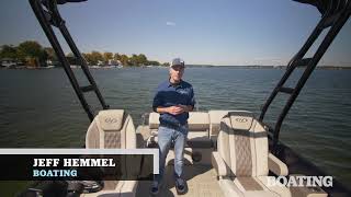 2021 Harris Sunliner 230 Sport Boating Magazine Test and Review [upl. by Kola]