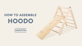 HARPPA Hoodo Climber 2in1 Foldable Pikler Triangle  Adjustinghole alignment Video [upl. by Anaillil]