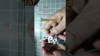 Tatting needl for beginner فن التاتنج للمبتدئين [upl. by Al]