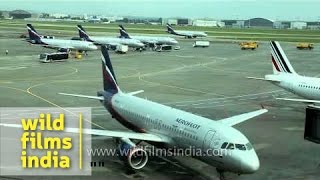 Aeroflot planes at apron of Moscow Airport [upl. by Carnes]