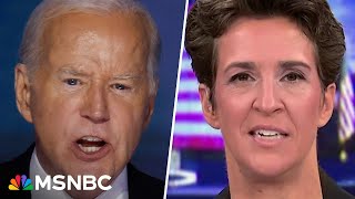 You can feel it Maddow and MSNBC panel react to Biden’s historic DNC speech [upl. by Eneluqcaj]