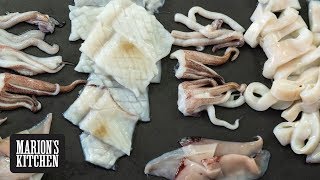 How to Clean amp Prepare Squid At Home  Marions Kitchen [upl. by Eskil]