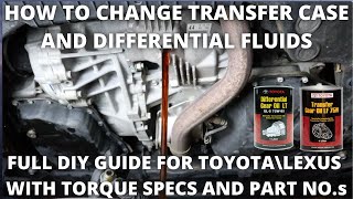 How to change Transfer Case and Differential Fluid on Toyota and Lexus [upl. by Rey]