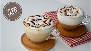 Evde Caramel Latte Nasıl Yapılır Süt Köpürtmenin Püf Noktaları İle Sütlü karamelli Kahve Yapımı [upl. by Nnoryt6]