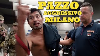 Pazzo Aggressivo alla Stazione di Milano [upl. by Yra93]