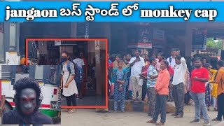 jangaon బస్టాండ్ లో monkey cap [upl. by Linnie]