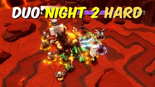 How To Beat TDS Night 2 Hard Mode Duo [upl. by Silisav28]