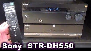 Sony STRDH550 52 Stereo Receiver UNBOXING amp Review 72 AVR STRDN860 850 750 51 [upl. by Ahtamat228]