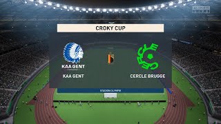 KAA Gent vs Cercle Brugge 20122022 Croky Cup FIFA 23 [upl. by Lael]