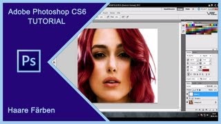 ADOBE PHOTOSHOP CS5  FOTOBEARBEITUNG  HAAREFÄRBEN  MANIPULIEREN Deutsch German 2013 [upl. by Anela]