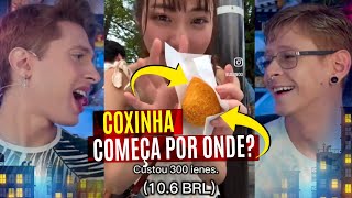 COMEÇA POR ONDE🍗 Coxinha PELA PRIMEIRA VEZ  Festival do Brasil em Tóquio🎌 [upl. by Lorain]