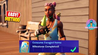 Easy Method to Complete Consume Foraged Items Milestone 170000 XP in Fortnite Chapter 3 Season 2 [upl. by Ahsitra]