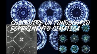 Esperimento CimaticaTONOSCOPIOLarte visiva del suono [upl. by Constance774]