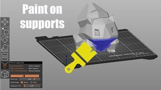 How To Paint on supports PRUSA SLICER [upl. by Amihsat]