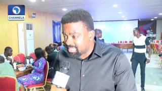 EN Kunle Afolayan Celebrates Completion Of Three New Movies [upl. by Alberik54]