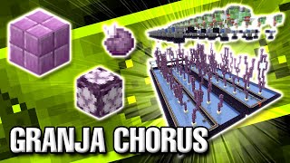 GRANJA CHORUS AFK FLOR CORAL  Minecraft Java 1171 [upl. by Conners581]