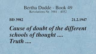 BD 3982  CAUSE OF DOUBT OF THE DIFFERENT SCHOOLS OF THOUGHT  TRUTH [upl. by Schoenberg629]