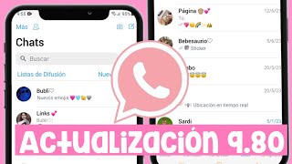 🧸Nueva ACTUALIZACION de WHATSAPP ESTILO IPHONE 🌈 ANTIBANEO 980 ✅ [upl. by Friedrich]