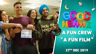 BehindTheGoodNewwz  Fun Crew  Fun Film  Akshay Kareena Diljit Kiara Raj  Good Newwz  27Dec [upl. by Arym]