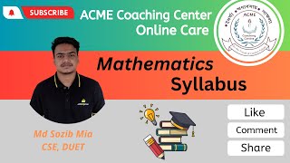 Mathematics Syllabus For DUET Admission  ACMEDUET Admission Coaching Center ACME DUETADmission [upl. by Auqeenwahs]