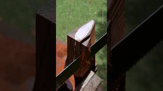 How to hang a Siamese rosewood axe handle with laminate wedge satisfying asmr [upl. by Annoirb174]