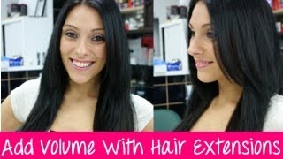 How To Add Volume With Hair Extensions  Volumizer  Instant Beauty ♡ [upl. by Leterg]