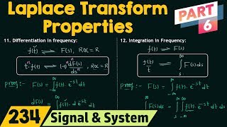 Properties of Laplace Transform Part 6 [upl. by Howie]