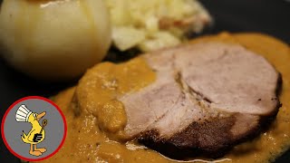 Original bayrischer Schweinebraten in Dunkelbiersoße altes Familienrezept einfach nur lecker [upl. by Errised949]