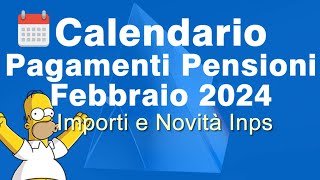 DATA Pagamento Pensioni Febbraio 2024 [upl. by Rednas778]