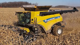 2022 New Holland CR990 with Powerflex tracks and Geringhoff Elite Rotodisc in Michigan [upl. by Manfred]