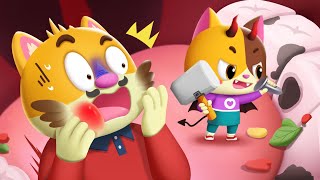 Go away Cavity Germs  Good Habits Song  Kids Song  Daddy and Mimi  MeowMi Family Show [upl. by Haidebej740]