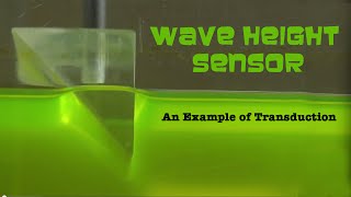 Transduction of sound analog  A transduction example using a wave height sensor [upl. by Eatnod]