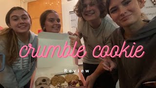 CRUMBLE COOKIE REVIEWat school [upl. by Yessac]