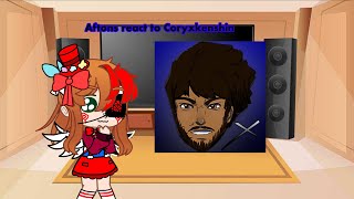 Aftons react to Coryxkenshin  My AU  Read desc [upl. by Artapoelc]