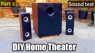 DIY Home Theater at home  Sound testing [upl. by Elletnohs]