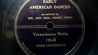 Ford Orchestra ♪Varsovienne Waltz♪ 78rpm record  HMV 102 phonograph [upl. by Eissalc206]