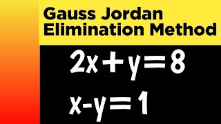 Gauss Jordan Elimination Inverse of matrix using gauss Jordan solution of linear equations [upl. by Ityak]