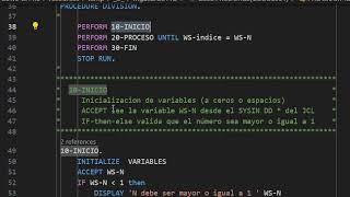 COBOL Mainframe Programa simple para entender estructura basica COBOL [upl. by Kym]