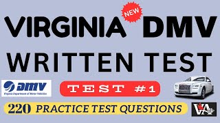 Virginia DMV Written Test 2024  virginia dmv permit test   dmv learners permit test virginia [upl. by Odelle]