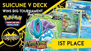 1ST Place Suicune V Deck With Ludicolo is Tier 1 Broken Post Rotation Pokemon TCG [upl. by Victoir]