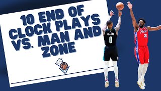 10 End of Clock Basketball Plays vs Man or Zone Defense [upl. by Irehj]