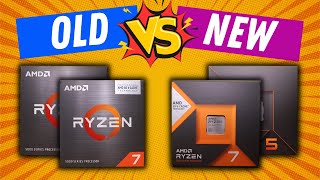 AMDs Top CPU Battle  7800X3D vs 5800X3D [upl. by Einwahs]