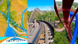 6 Awesome Roller Coasters at Kings Island OH Front Seat Roller Coaster POV [upl. by Bud]