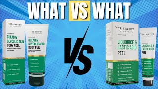 Episode 2 What vs What Dr Seths Glycolic Body Peel VS Dr Seths Lactic Acid Peel  How to use [upl. by Eadie]